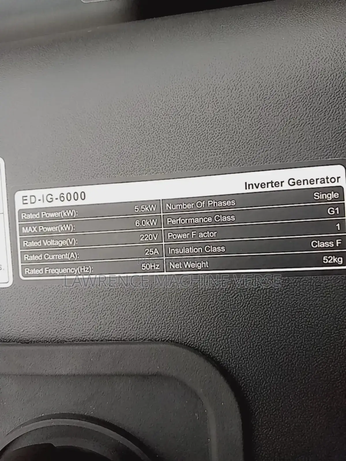 Silent Gasoline Generator ED_6000