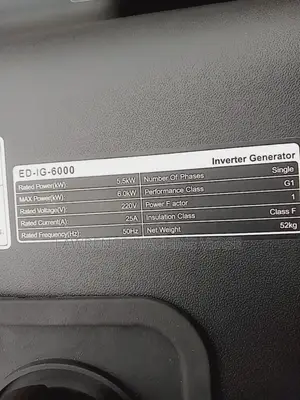 Silent Gasoline Generator ED_6000