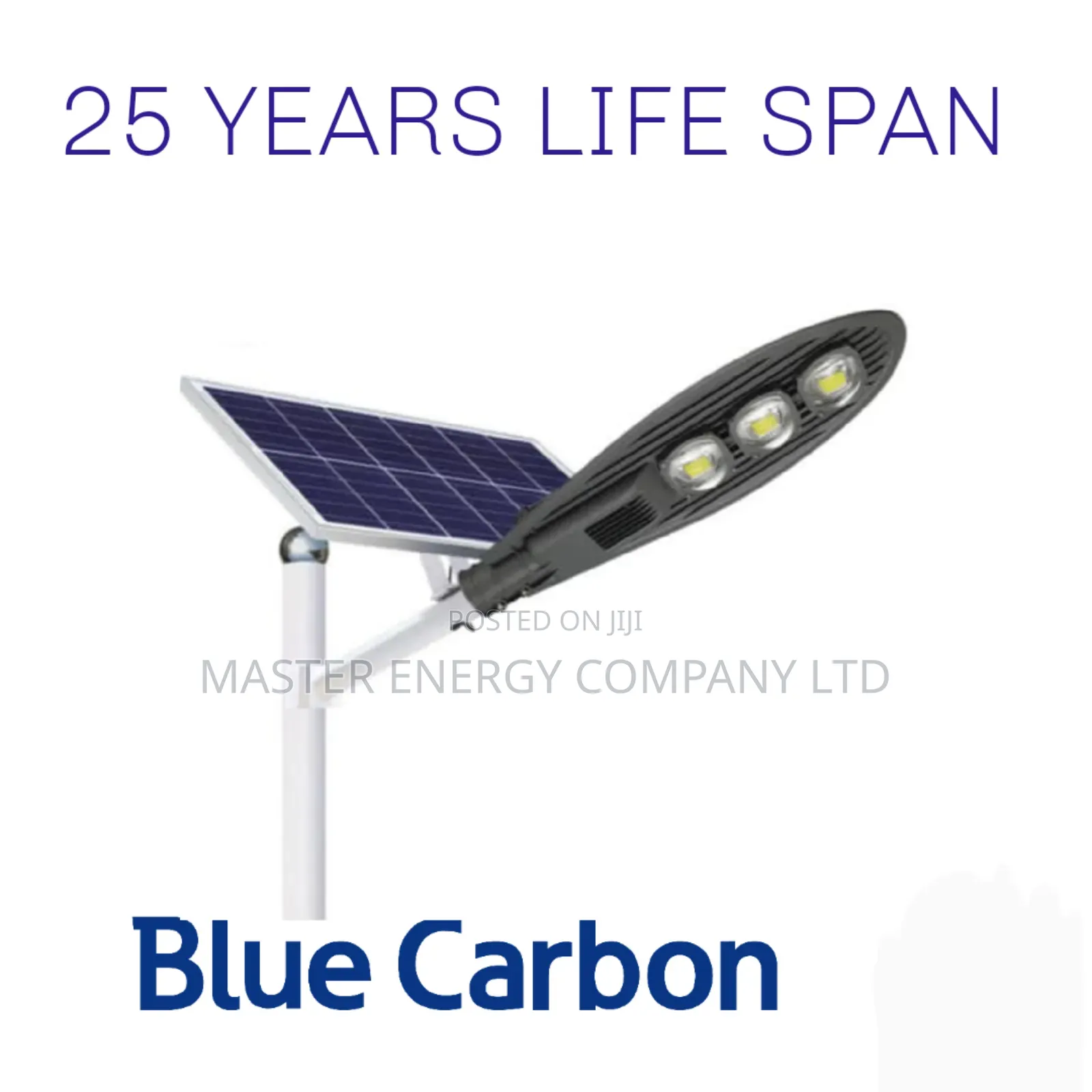 4.0 Solar Street Light Blue Carbon Black
