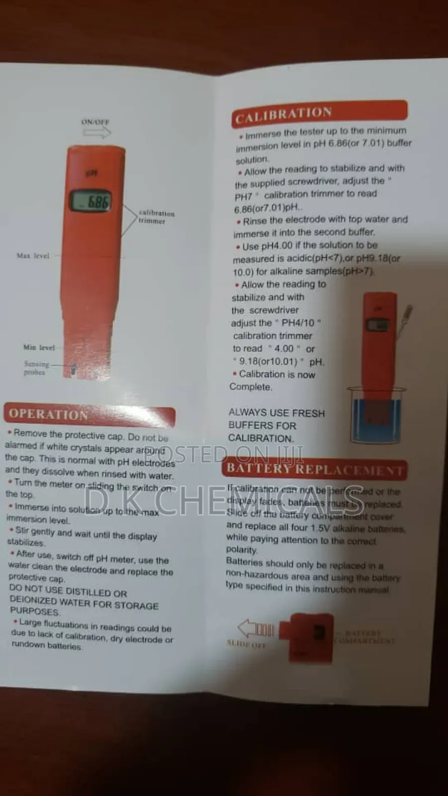 Ph Meter Pocket Sized