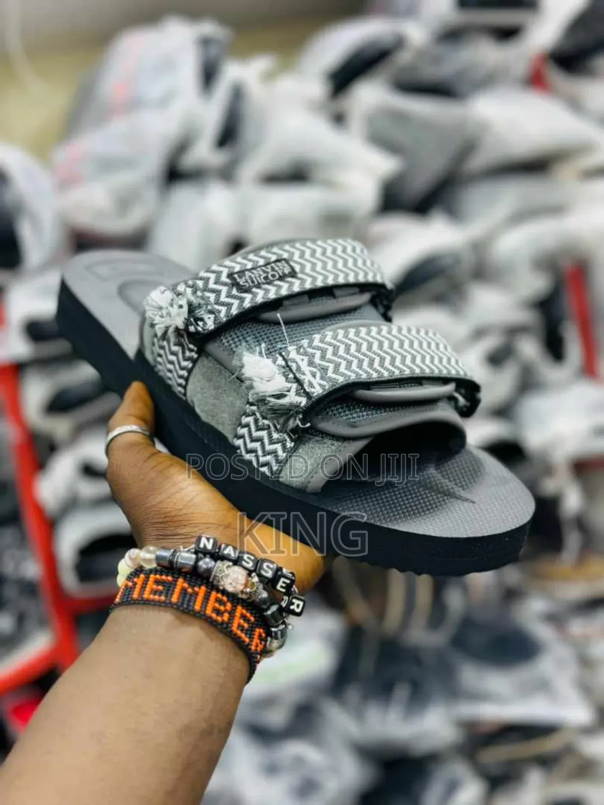 Suico Grey New Slide Sandals