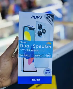 New Tecno Pop 8 64 GB Black