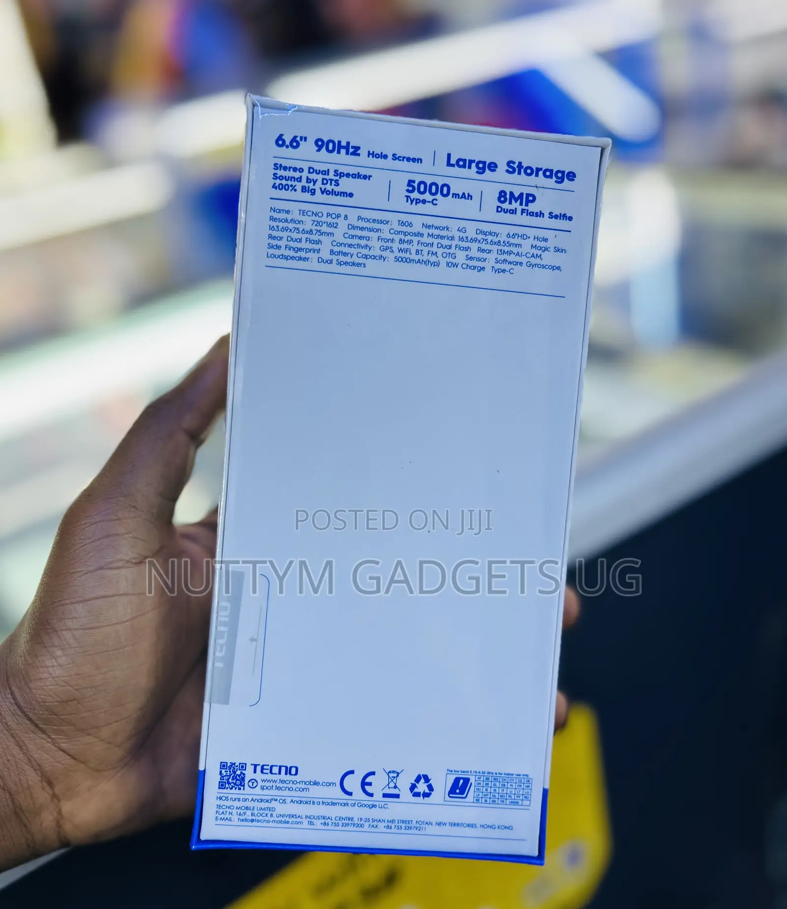 New Tecno Pop 8 64 GB Black