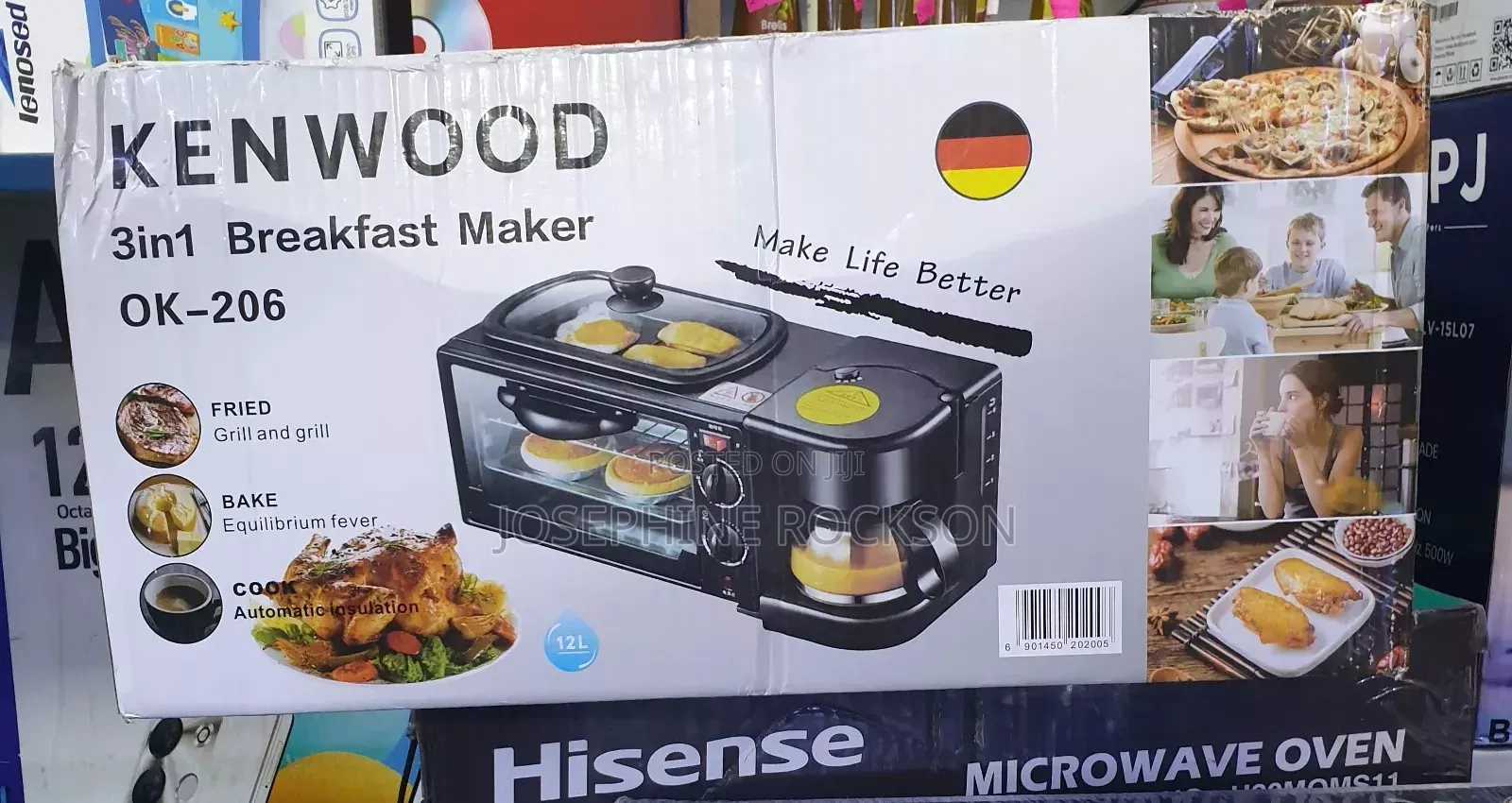 3 in 1 Break Fast Maker Kenwood/ Break Fast Machine