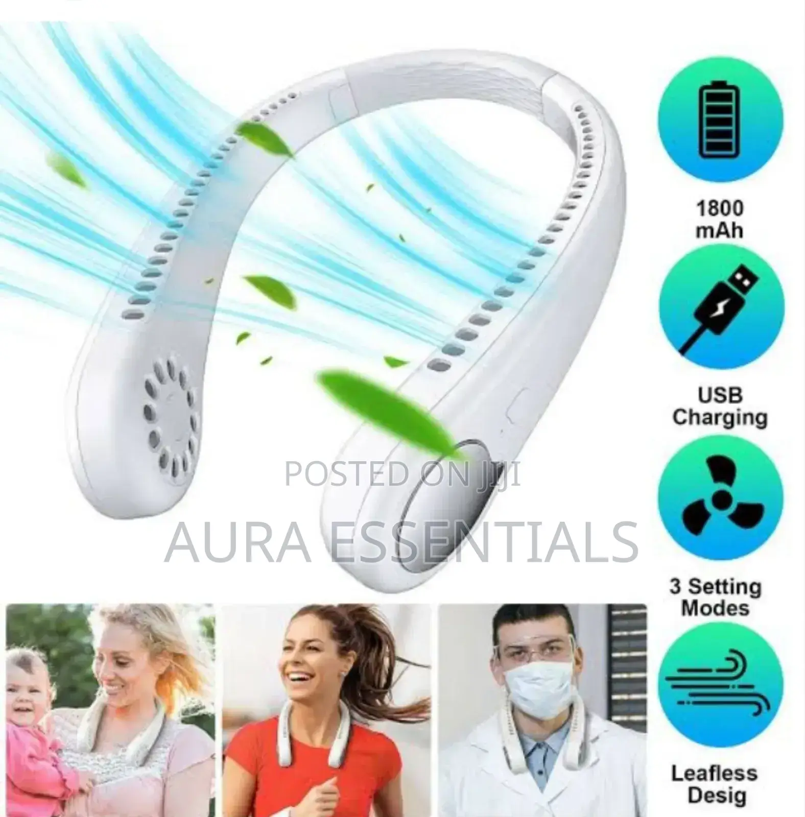 Portable Hanging Lazy Fan Neck Fan