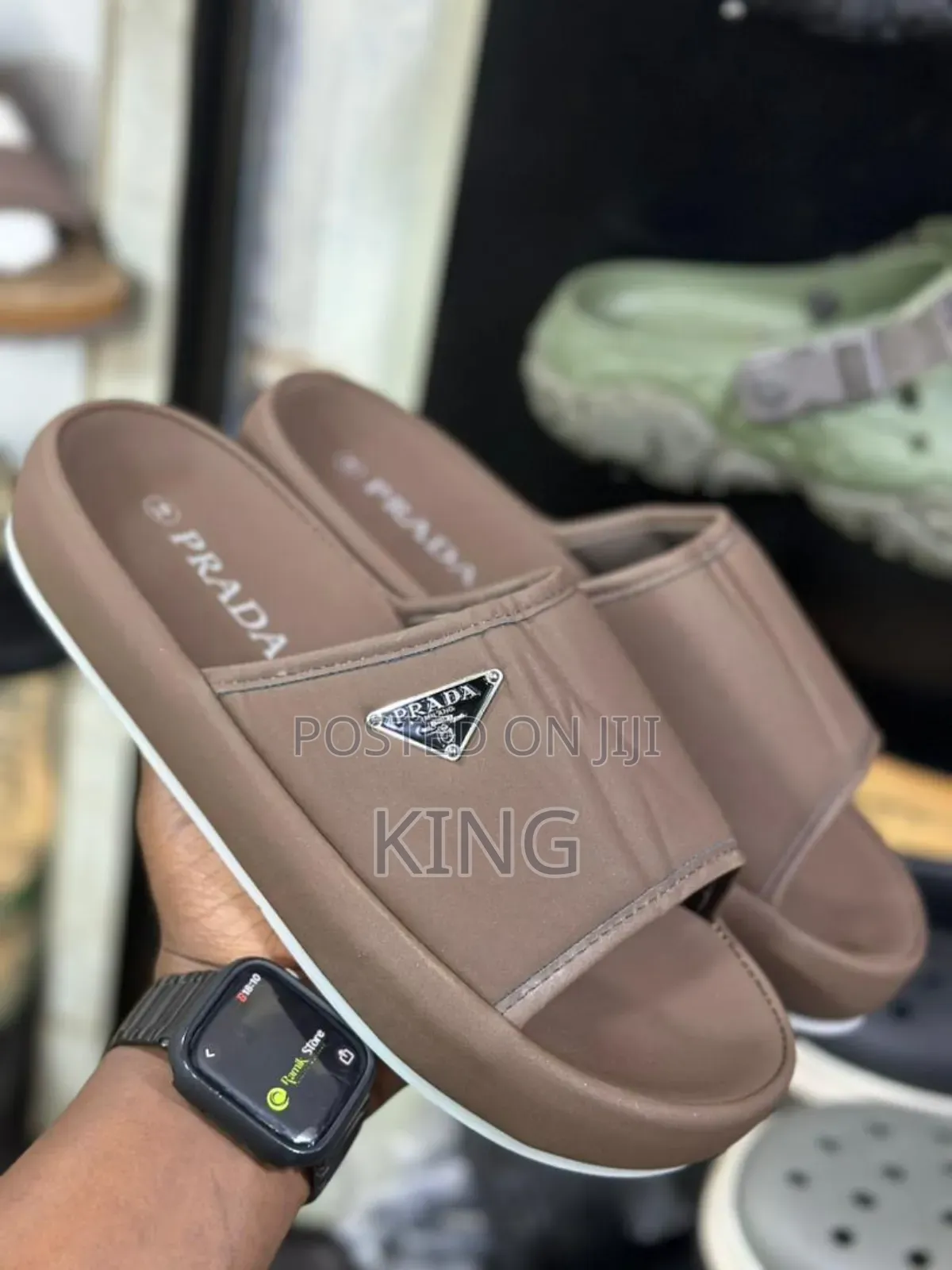 Prada Slide Brown Sandals