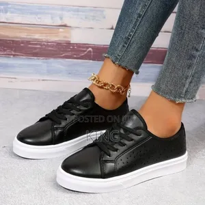 Black and White Canvas Shoes