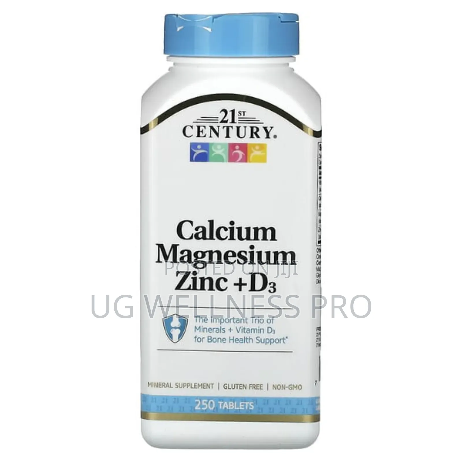 21st Century, Calcium Magnesium Zinc + D3, 250 Tablets