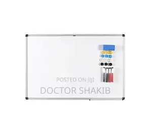 White Board 90 X 150cm With a Waterproof Marker and Eraser