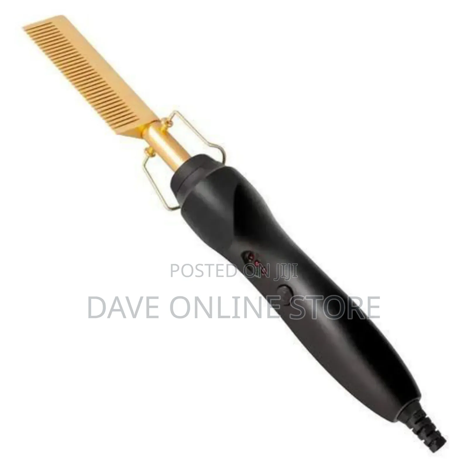 Professional Electric Hot Comb Straightener Black