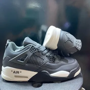 Air Jordan 4 Grey-White Sneakers