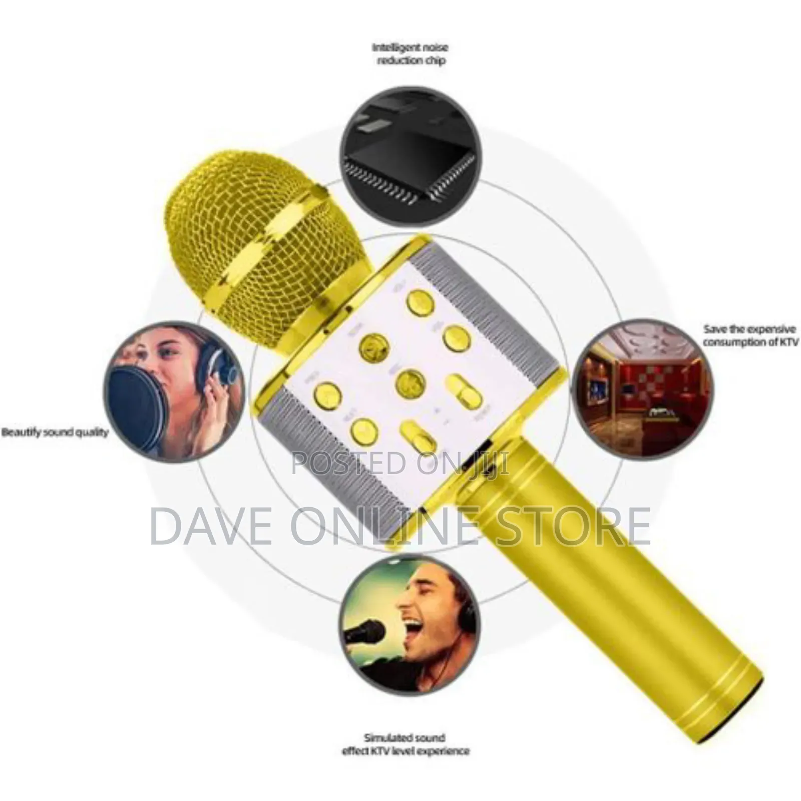 Mini Karaoke KTV Microphone Bluetooth Wireless Microphone