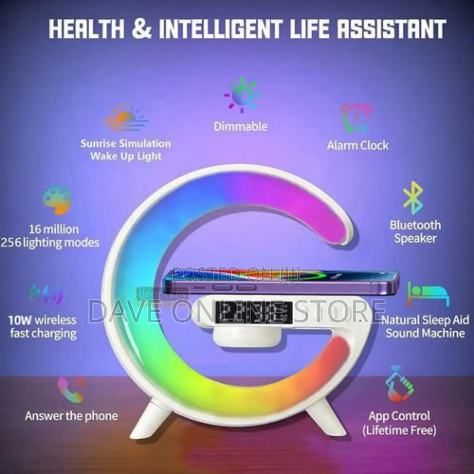 Lecoo Multifunctional Wireless Fast Charging Speaker