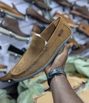 Original Men’S Brown Polo Flat Sole Leather Moccasins