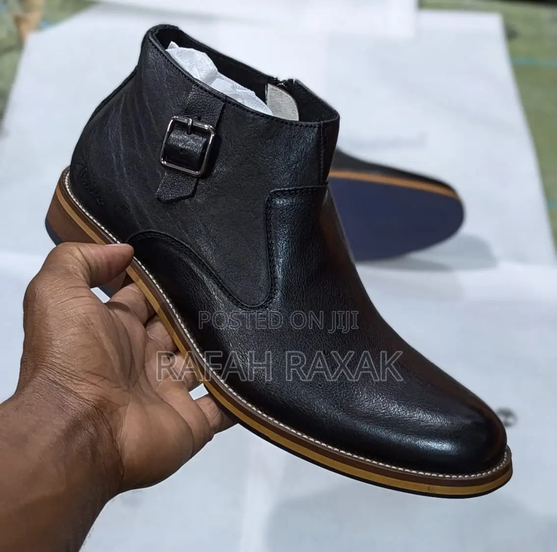 Original Clarks Gentle Authentic Leather Ankle Boots