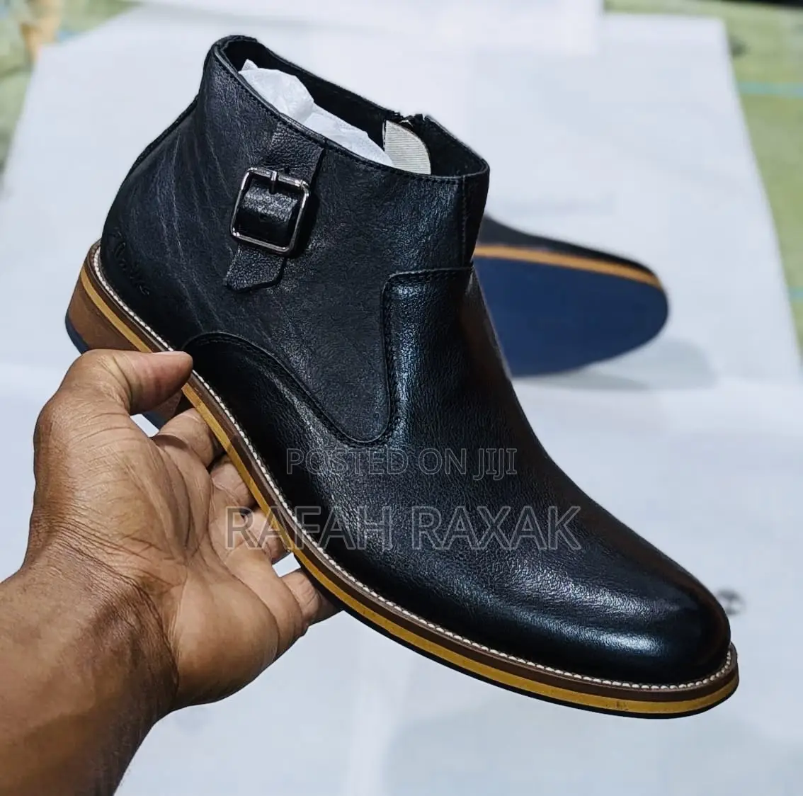 Original Clarks Gentle Authentic Leather Ankle Boots