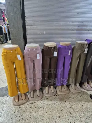 Ladies Wide Leg Office Pants