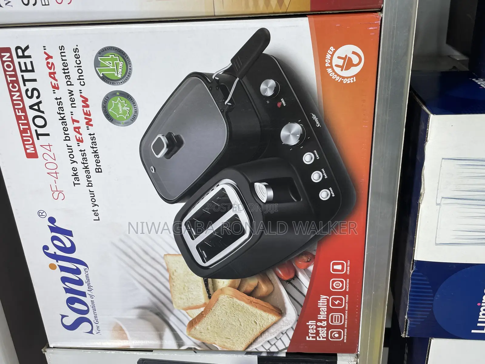2 in 1 Multi-Functional Toaster Sonifer
