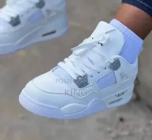 Airjordan 4 White Sneakers