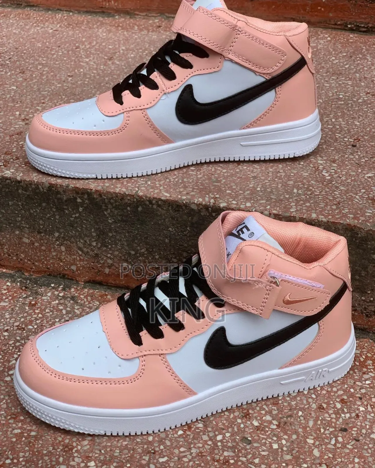 Pinkish Nike Air Force 1 High Top Sneakers
