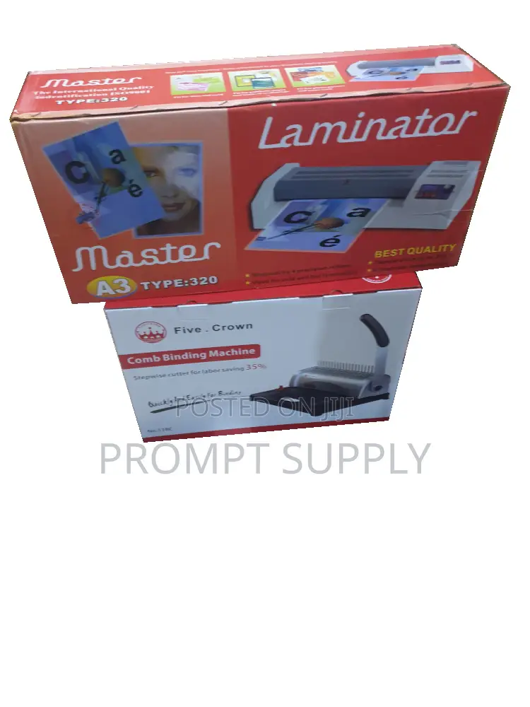 Laminating and Binding Machine Combo Pack