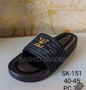 Louis Vuitton Black Sandals