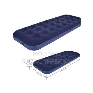 Intex 3×6 Air Mattress - Blue With Pump