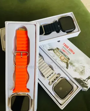 T800 Ultra Smartwatch Wireless Charging | Orange Black