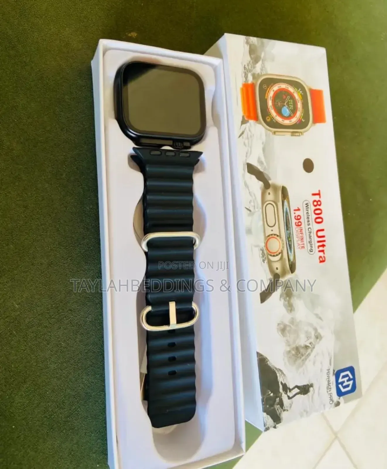 T800 Ultra Smartwatch Wireless Charging | Orange Black