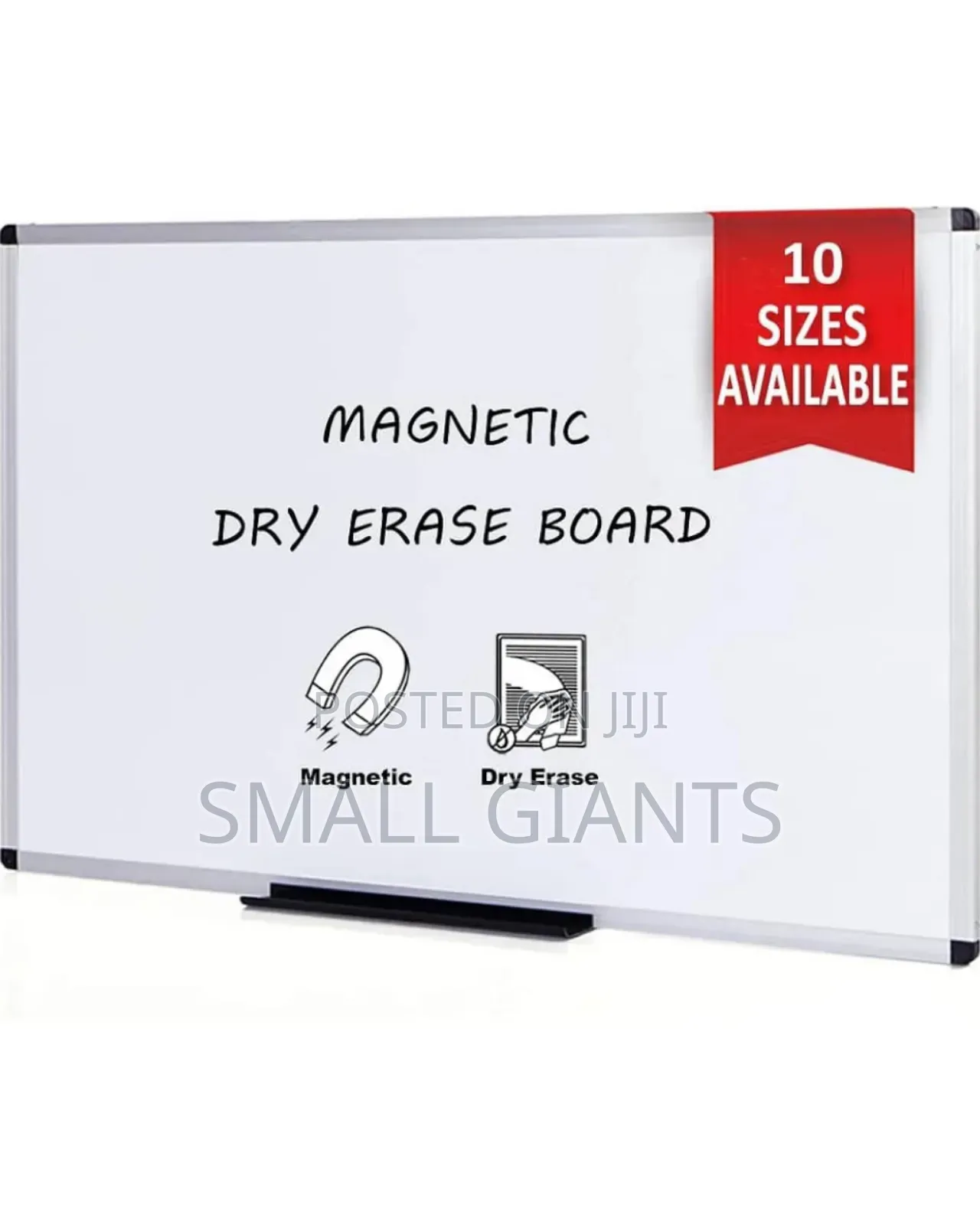 Magnetic Whiteboard 90 X 120cm(3' X 4') With Marker Eraser