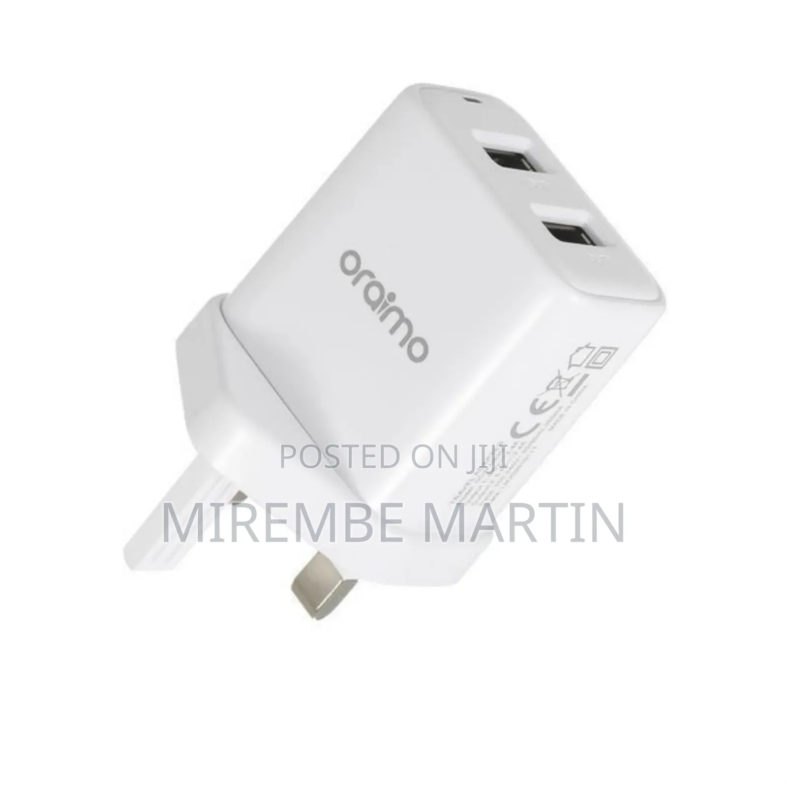 Oraimo 2 Port White Charger.
