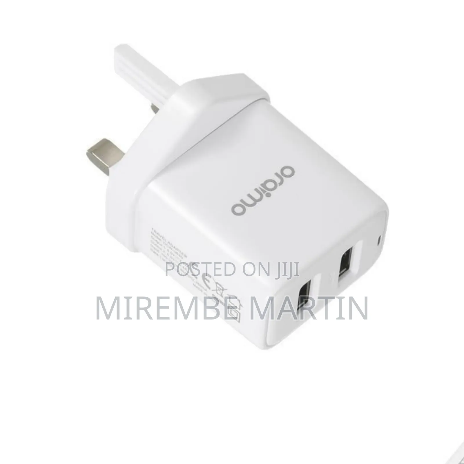 Oraimo 2 Port White Charger.