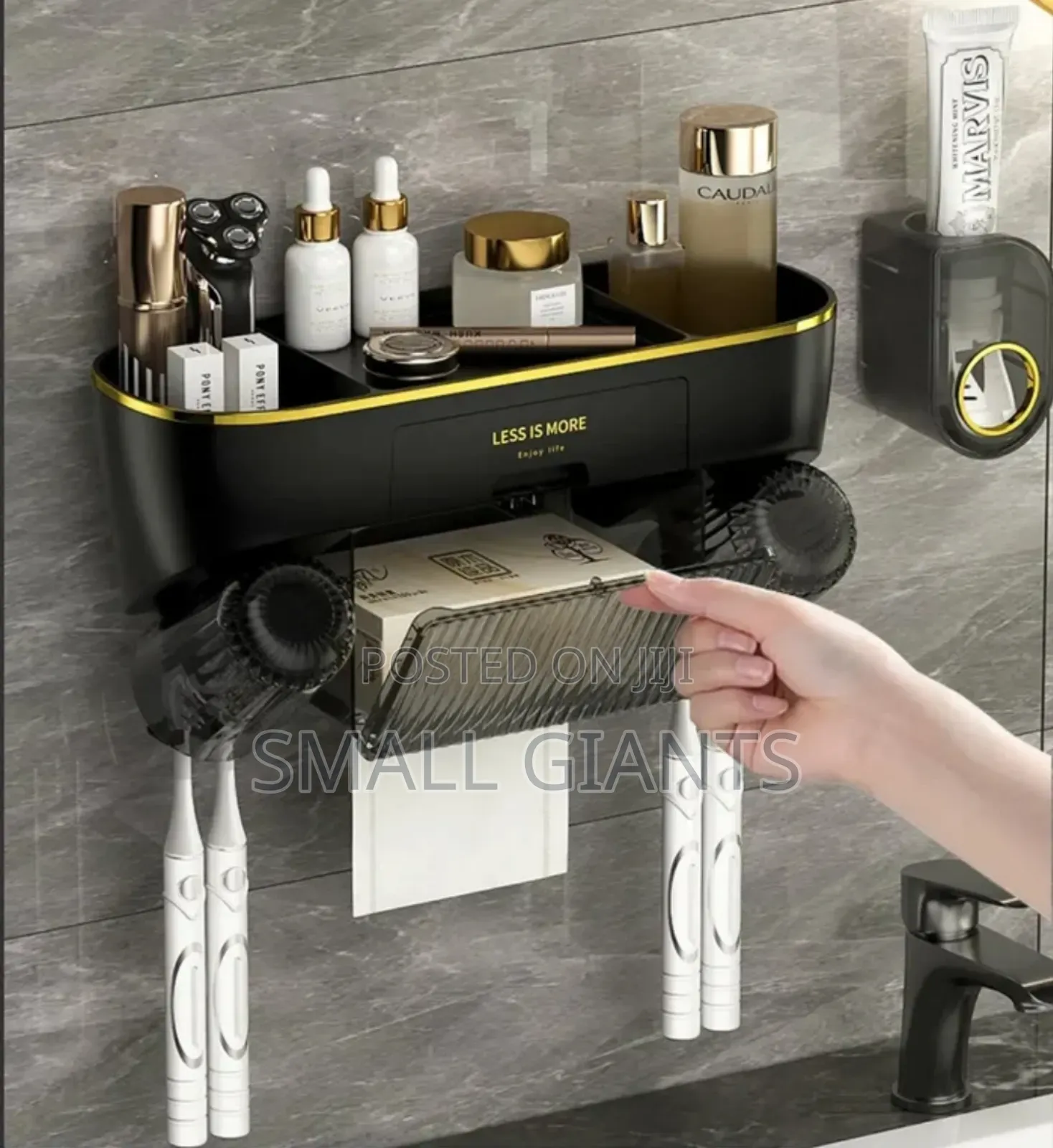 Bathroom Organiser Toothpaste Dispenser