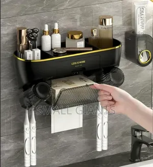 Bathroom Organiser Toothpaste Dispenser