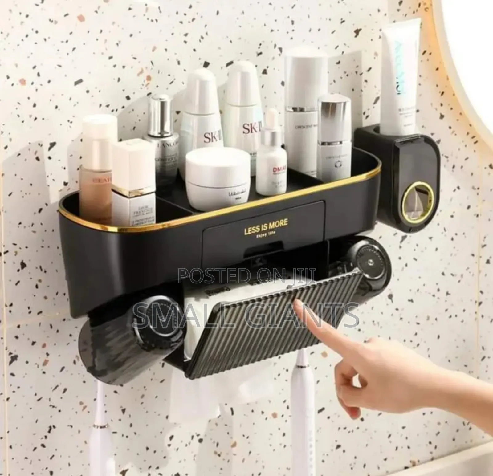 Bathroom Organiser Toothpaste Dispenser