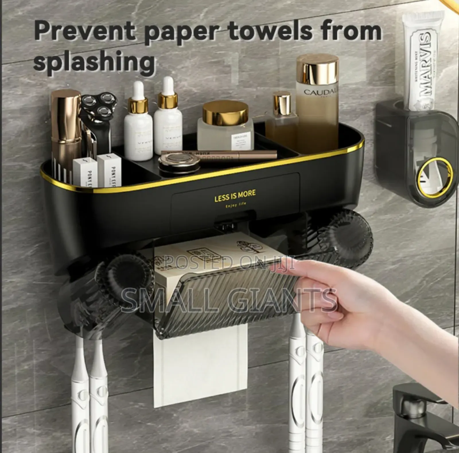 Bathroom Organiser Toothpaste Dispenser