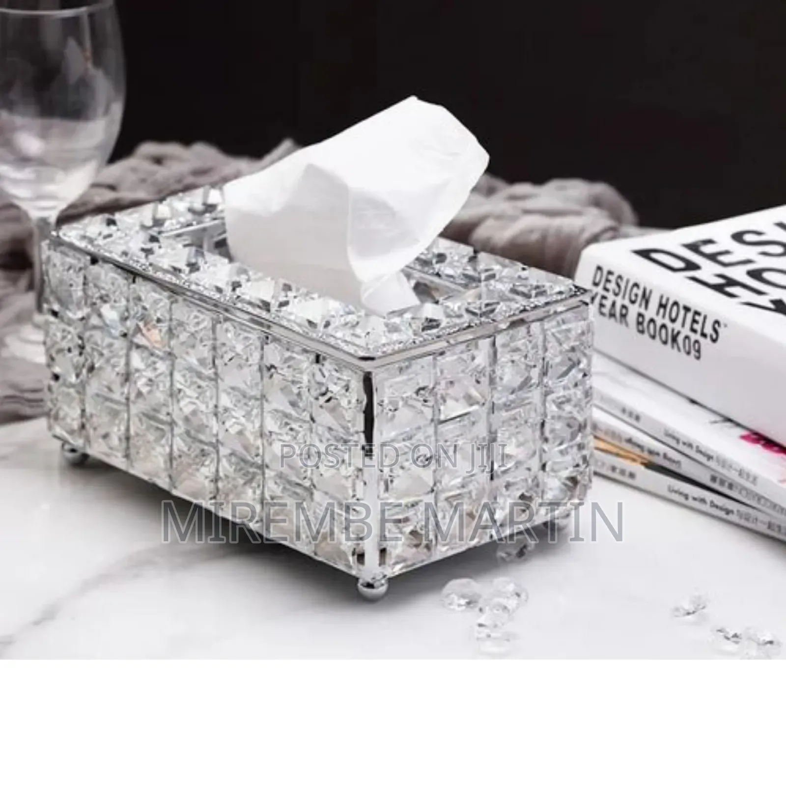 Crystal Napkin Tissue Holder.