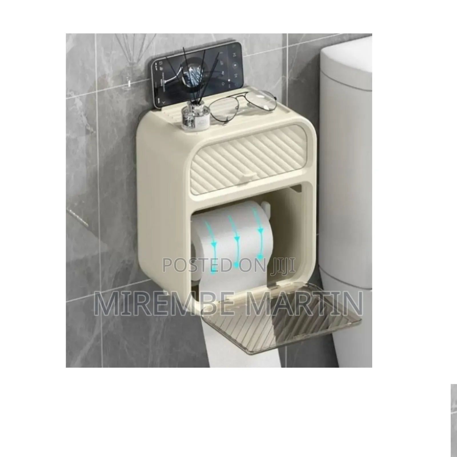 Wall Mounted Toilet Tissue Holder.