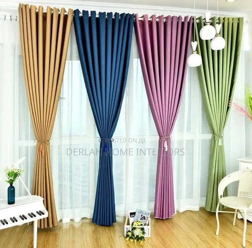UK Quality Plain Curtain Fabrics in All Colors Per Meter