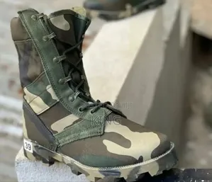 Comuflage Green Combat Boots