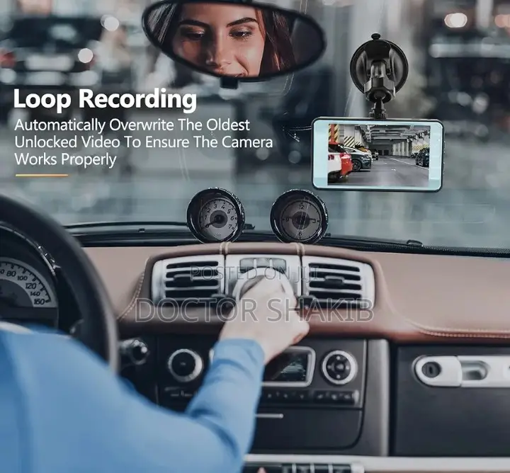 Multifunctional 4'' Led Full HD 1080p Car Camera