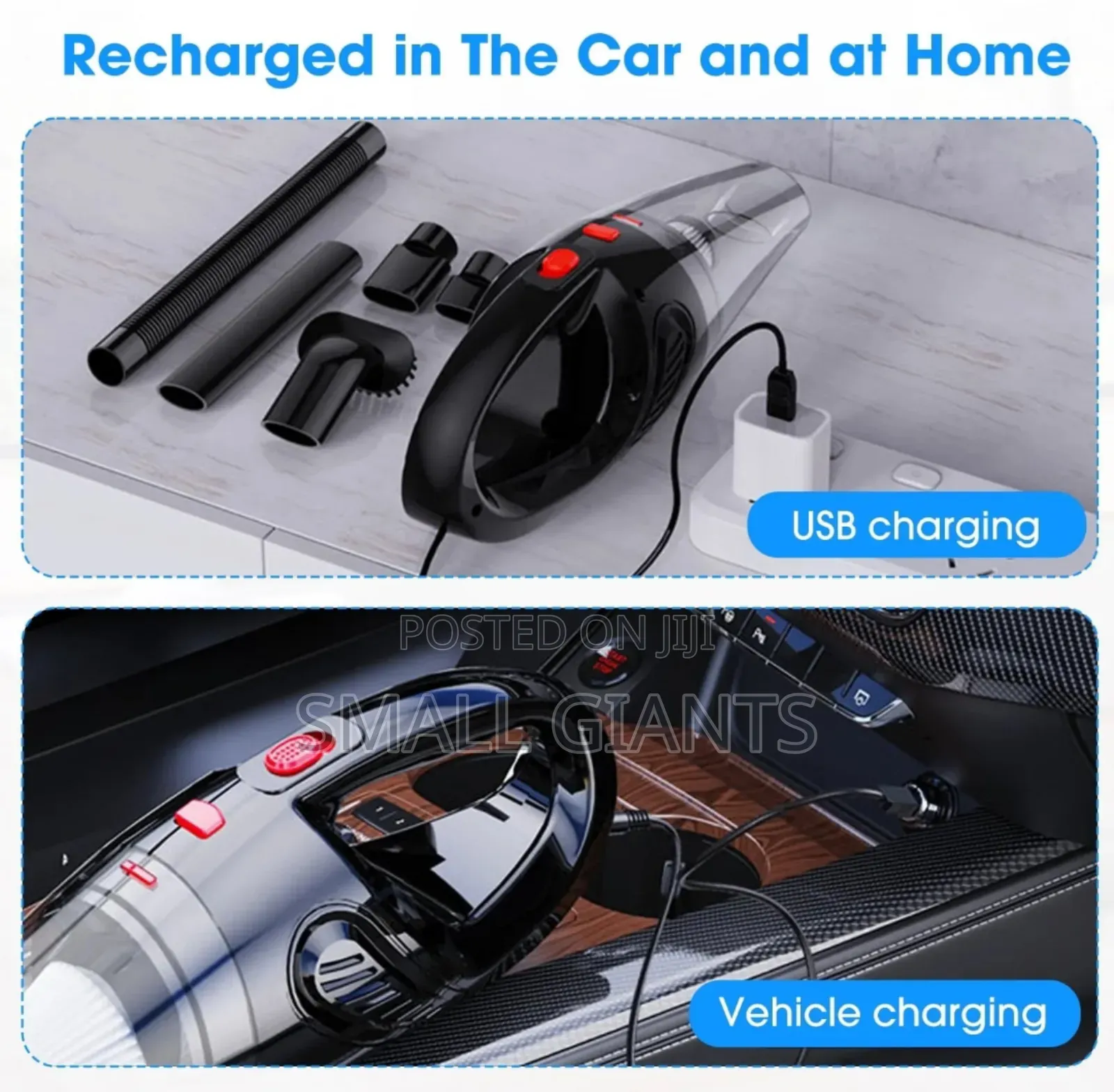 6KPA Powerful Cyclonic Suction Car Vacuum Cleaner