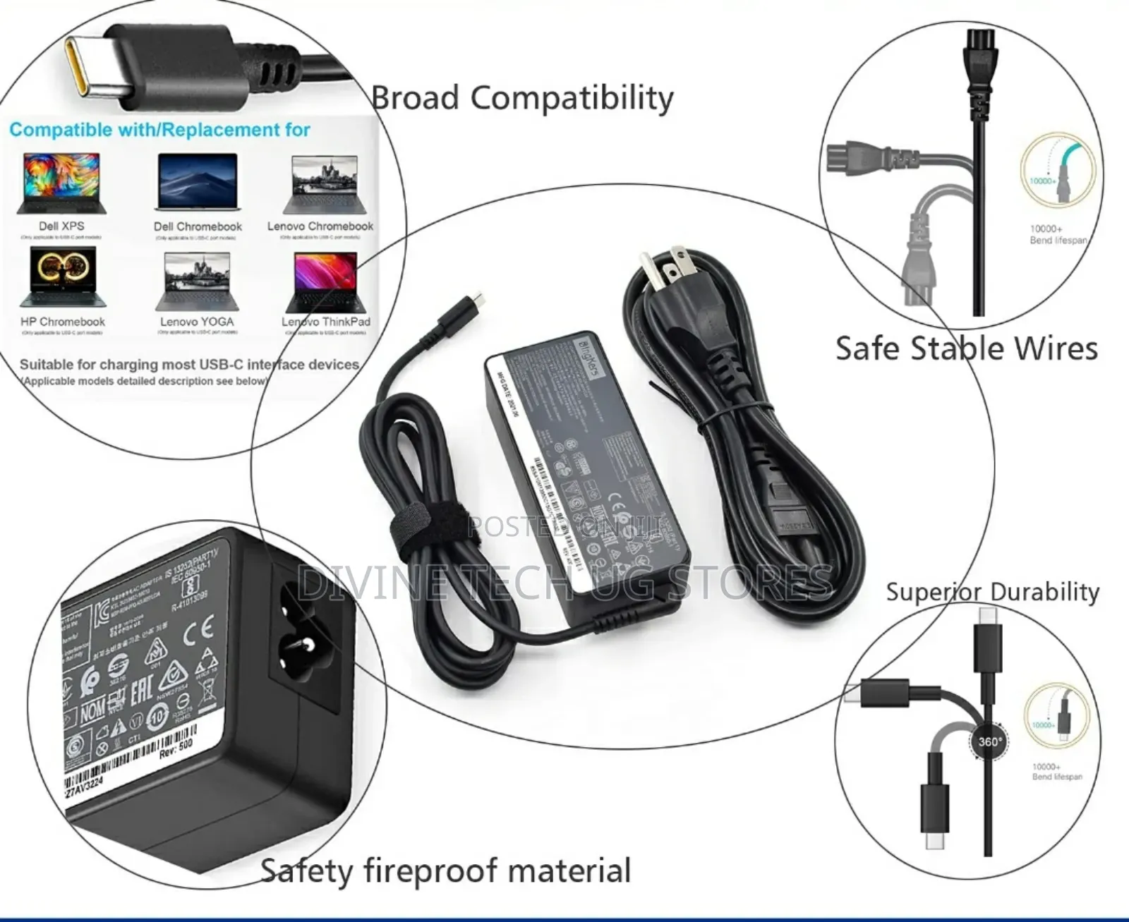 Type-C Usb-C Charger /Adapter for Lenovo ,Yoga Series