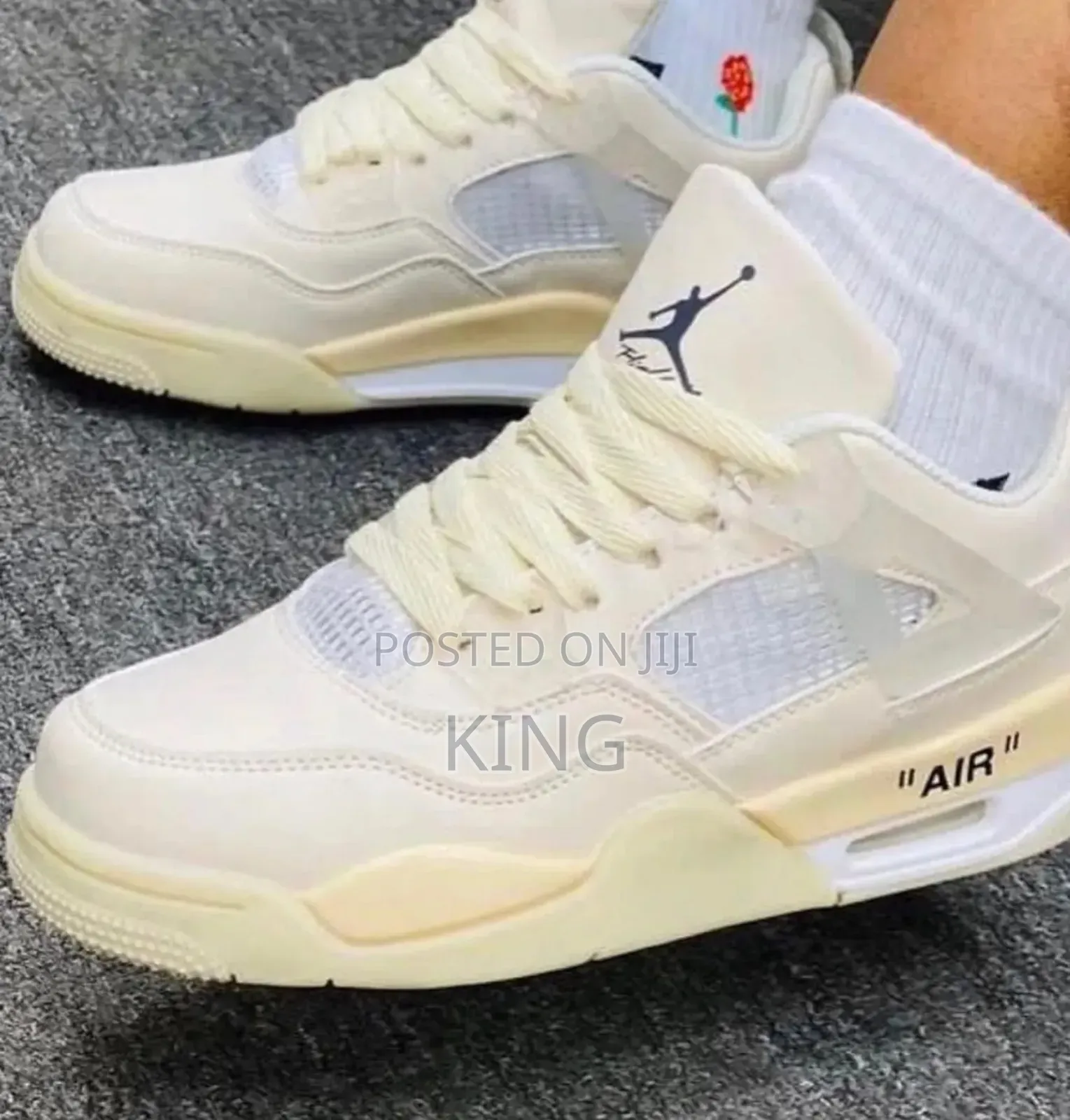 Loft Air Jordan 4 Retro Off-White Sneakers