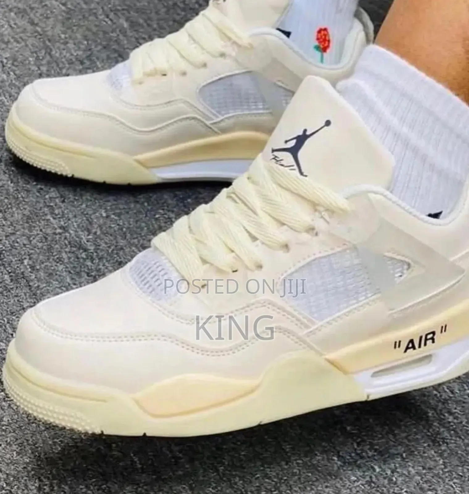 Loft Air Jordan 4 Retro Off-White Sneakers