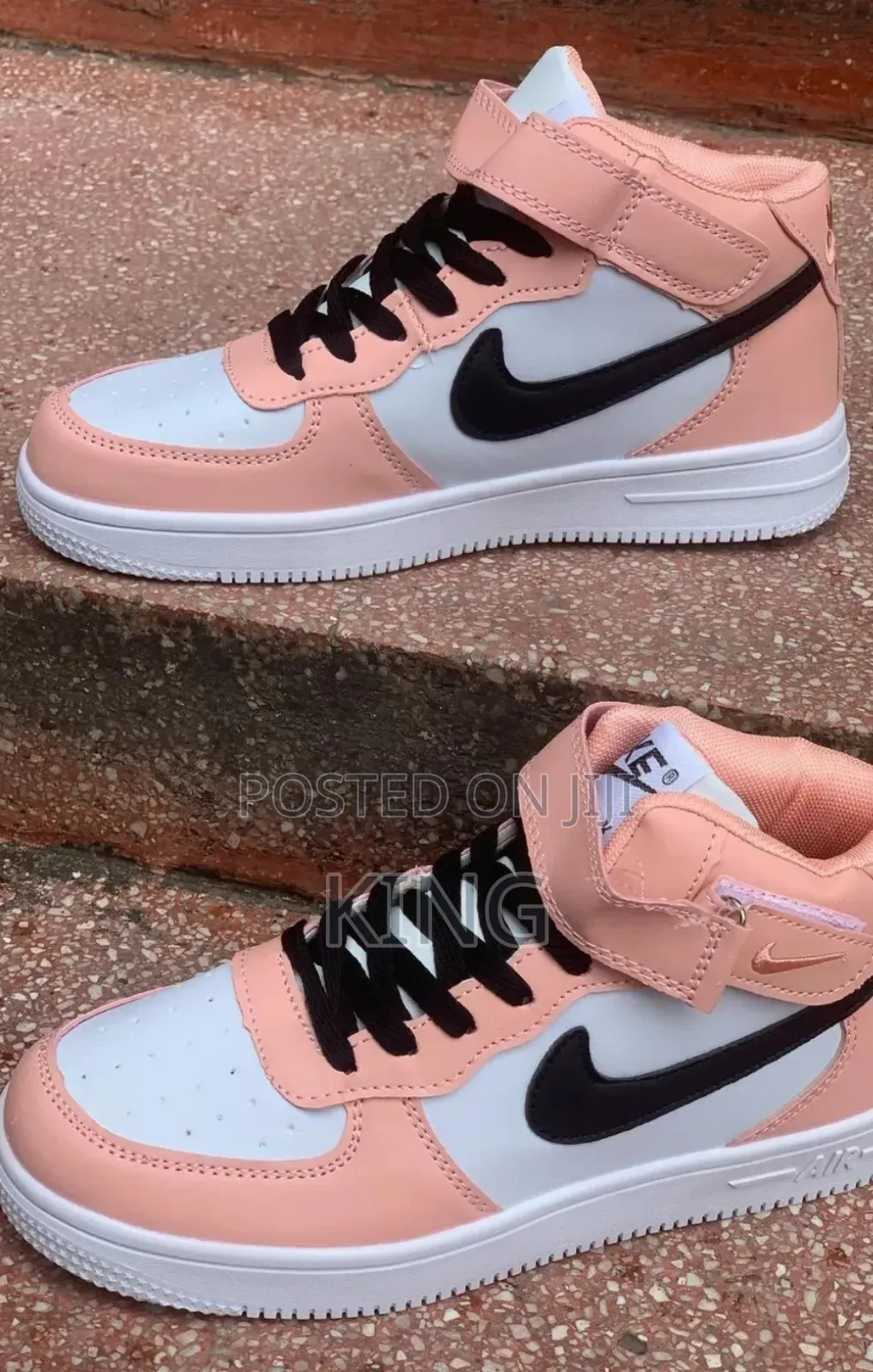 Air Force 1 High Pink Sneakers. Available Now