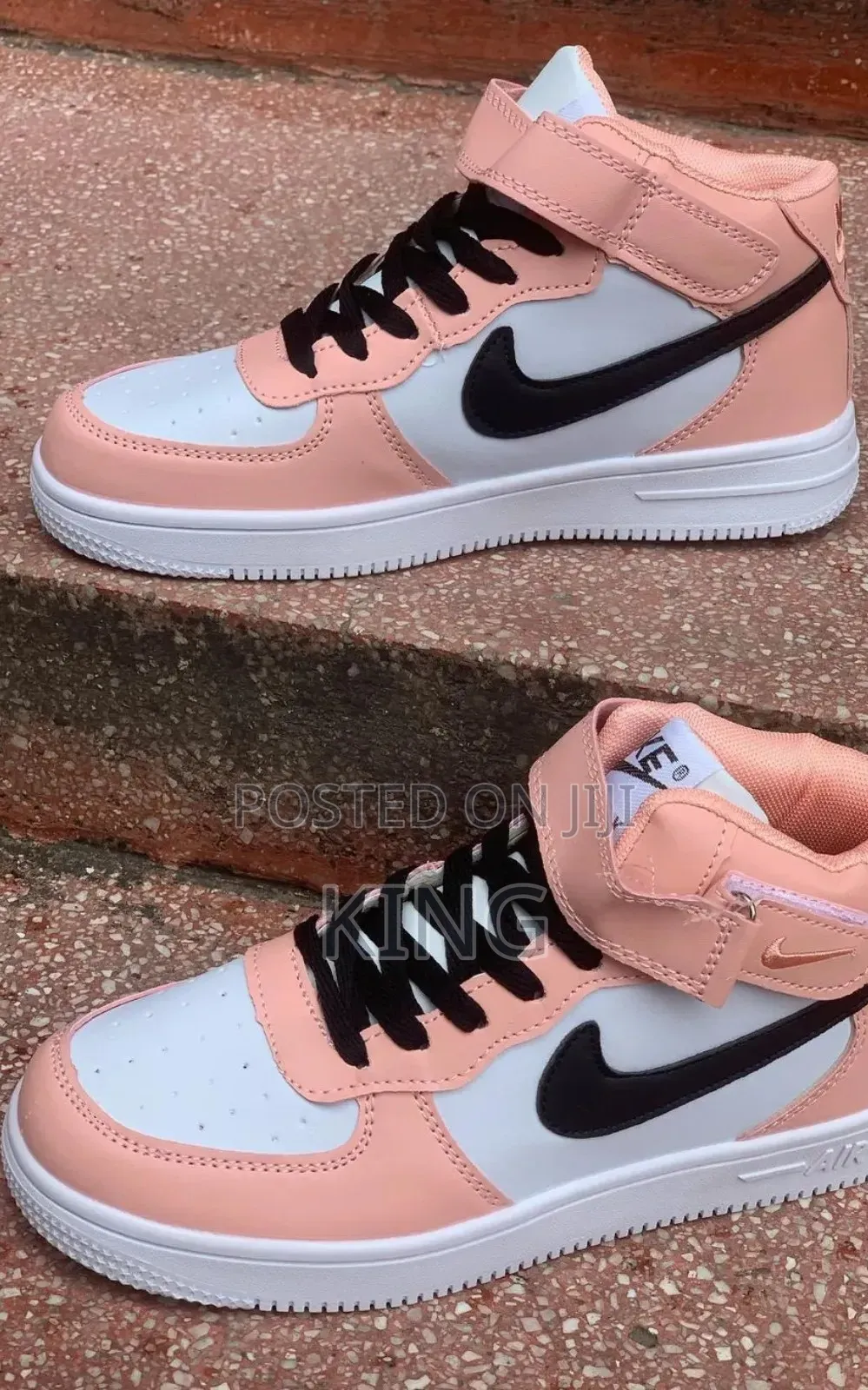 Air Force 1 High Pink Sneakers. Available Now