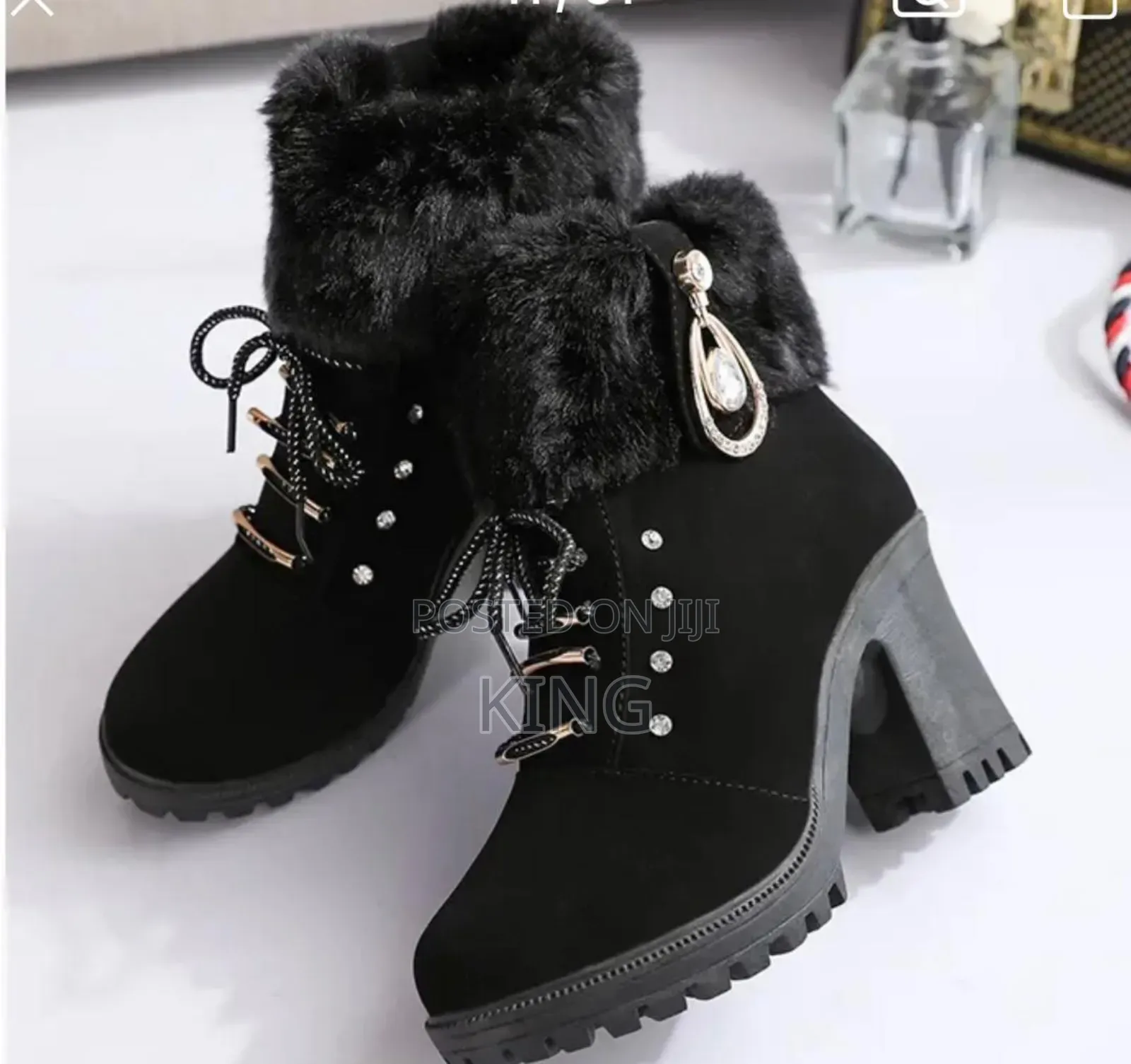 Women's New Black Short Boots