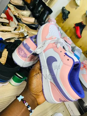 Pinky Mixed Air Jordan 1 Low Sneakers