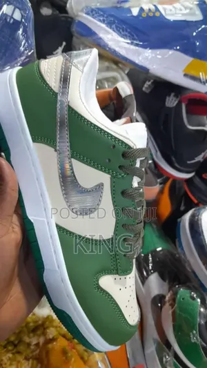 Mixed Green Air Jordan 1 Low Sneakers